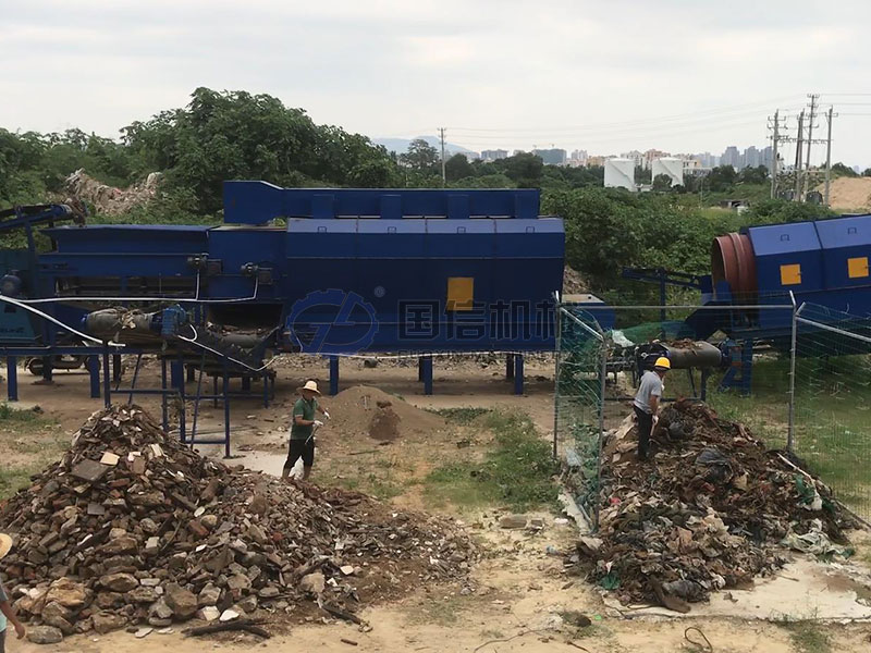 malaysian construction waste sorting customer site