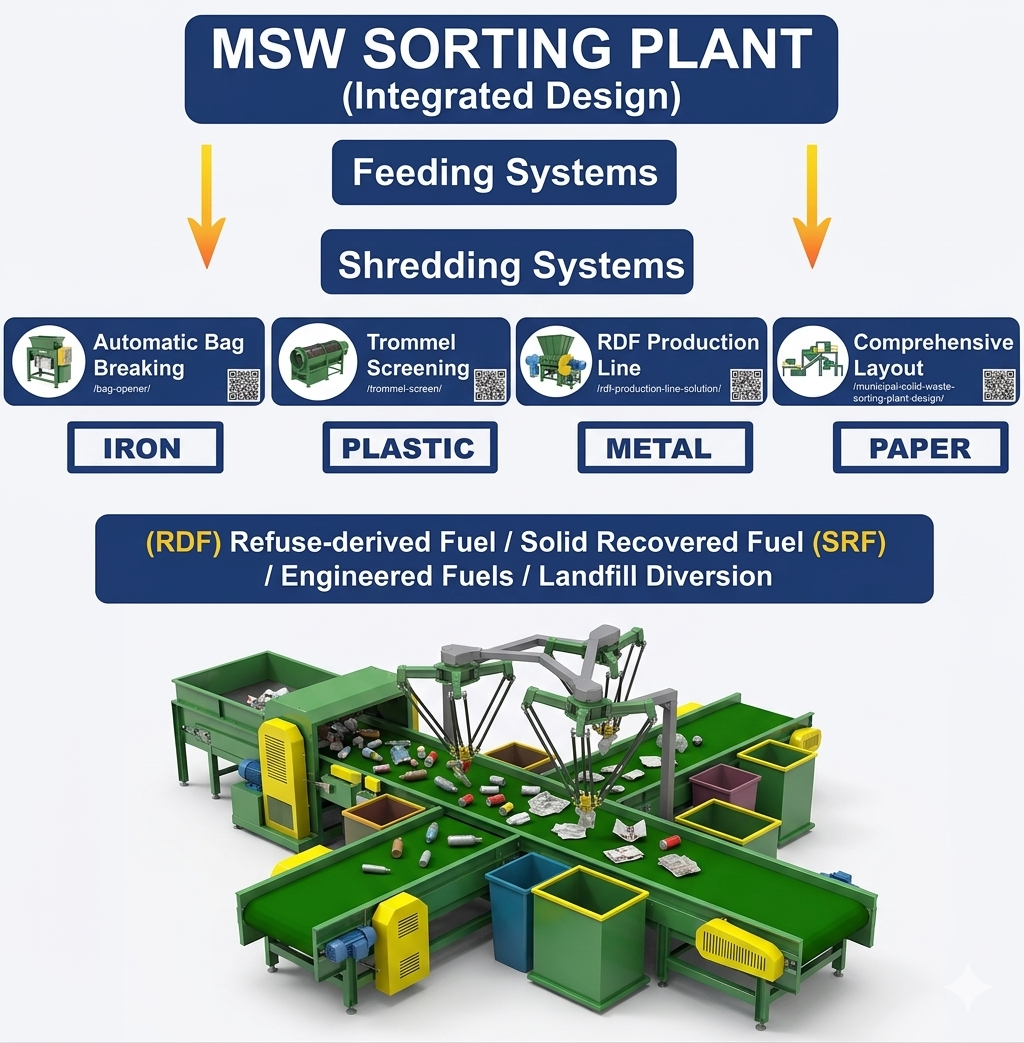 Professional Municipal Solid Waste (MSW) Sorting Plant Design & Technical Solutions