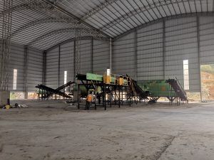 Turnkey 500 TPD MSW sorting plant aerial view by Guoxin