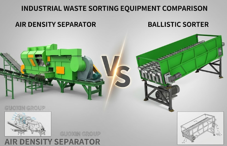 Ballistic Sorter vs. Air Separator: Optimizing MSW Material Recovery Based on Feedstock Dynamics