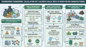 How to Calculate the Net Calorific Value (NCV) of MSW for RDF Manufacturing: An Engineering Framework