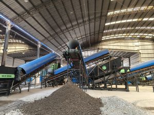 Mixed municipal solid waste sorting site