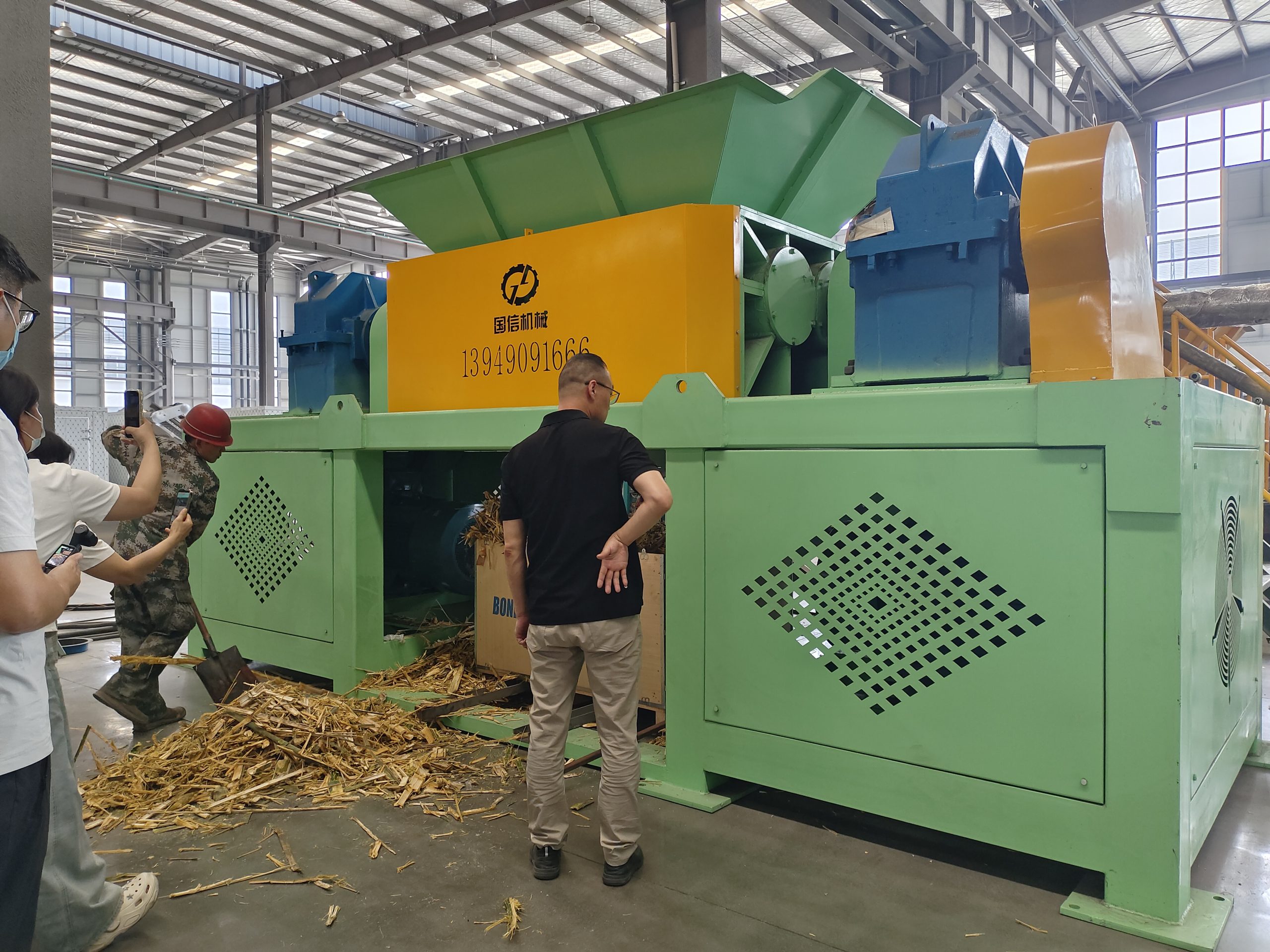 Heavy-Duty Bamboo Shredding Trial