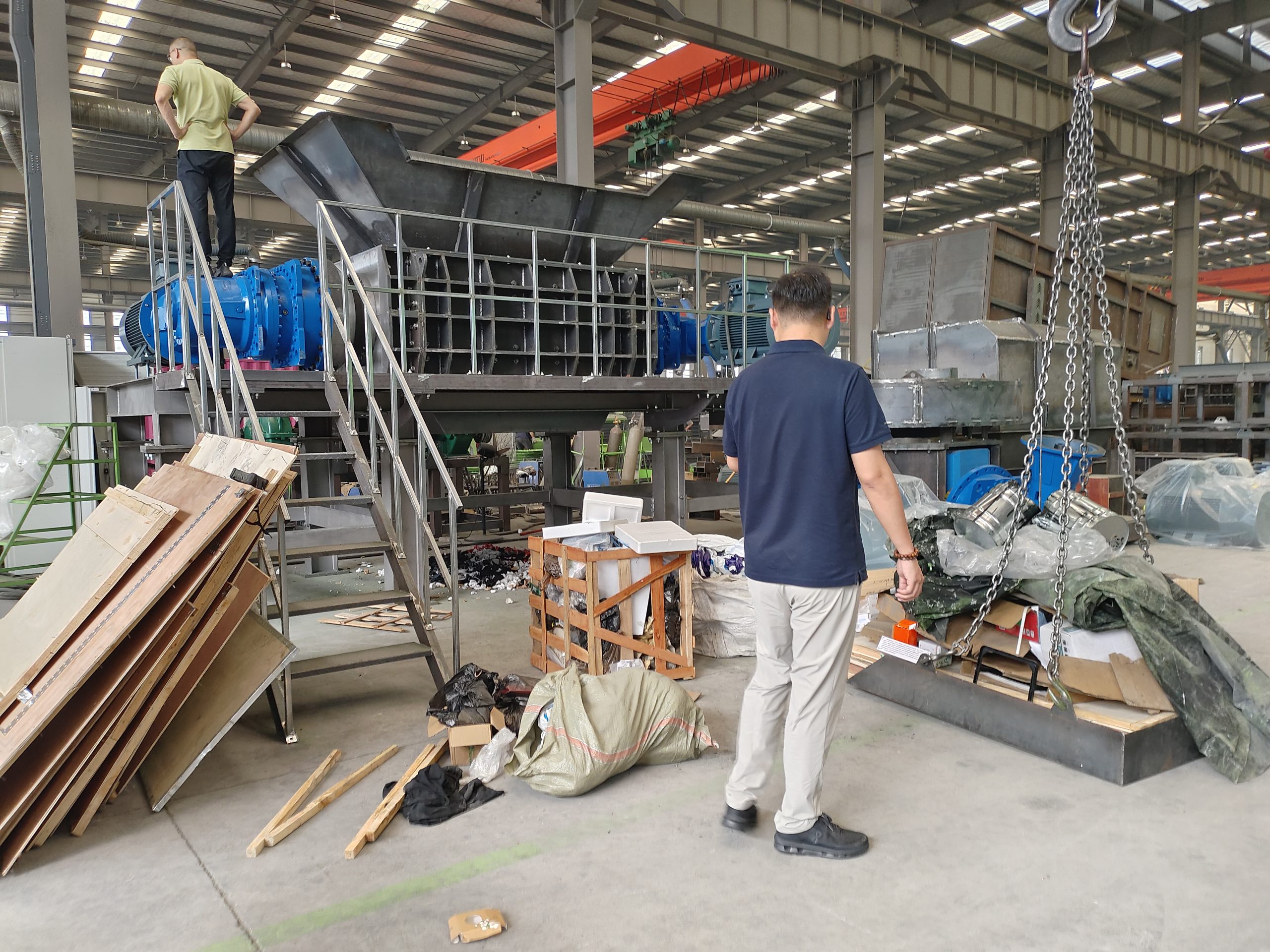 Factory Acceptance Test (FAT) for Multi-Material Heavy-Duty Double-Shaft Shredder